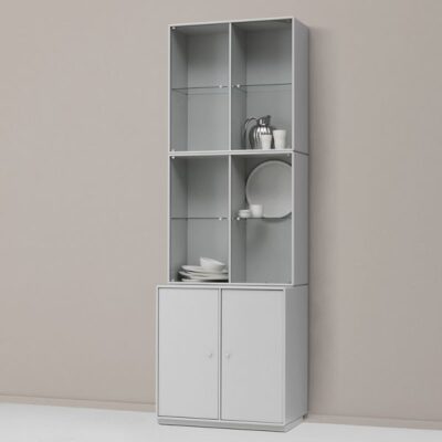 Montana Rise Display Cabinet Wall or Plinth Mounted in Different Colours