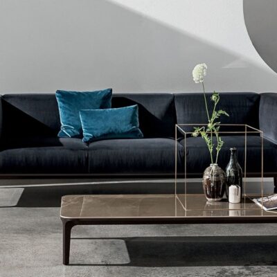 Sovet Italia Slim Sofa 2 & 3 Seater in Leather & Fabric Options