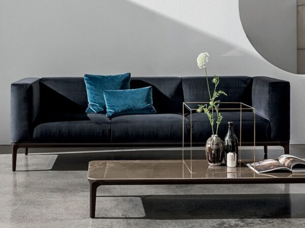 Sovet Italia Slim Sofa 2 & 3 Seater in Leather & Fabric Options