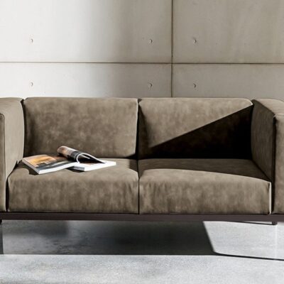 Sovet Italia Slim Sofa 2 & 3 Seater in Leather & Fabric Options