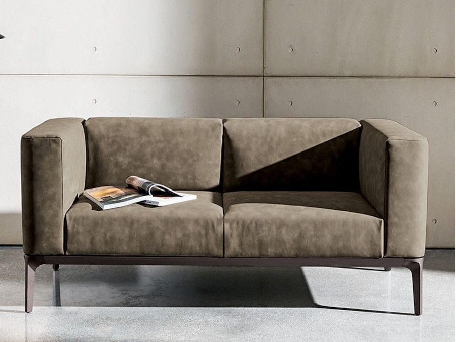 Sovet Italia Slim Sofa 2 & 3 Seater in Leather & Fabric Options