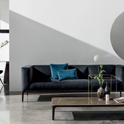 Sovet Italia Slim Sofa 2 & 3 Seater in Leather & Fabric Options