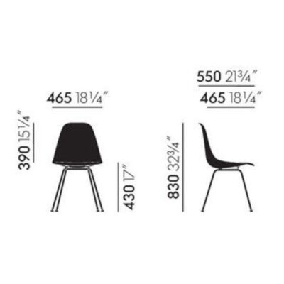 Eames Fiberglass Side Chair DSX-78742