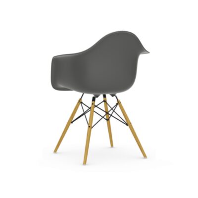 Eames Plastic Armchair DAW with Wood Base & Upholstery-78425