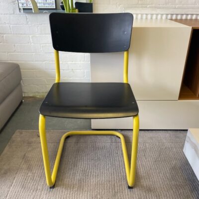 Thonet s 43 Chair - Black/Yellow