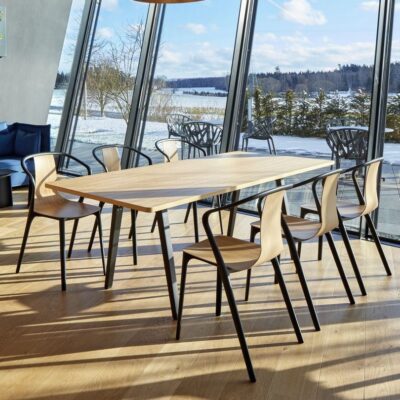 Vitra Belleville Armchair Plastic Or Wooden For Indoor & Outdoor-78012