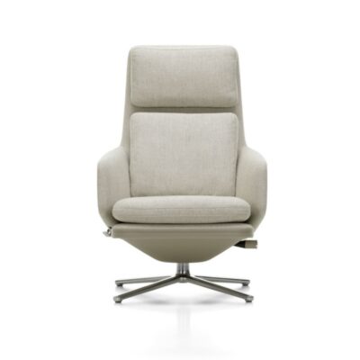 Vitra Grand Relax Lounge Chair in Leather and Fabric-77839