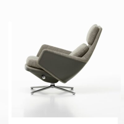 Vitra Grand Relax Lounge Chair in Leather and Fabric-77841