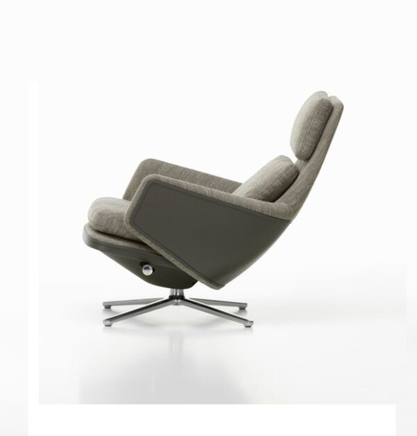 Vitra Grand Relax Lounge Chair in Leather and Fabric-77841