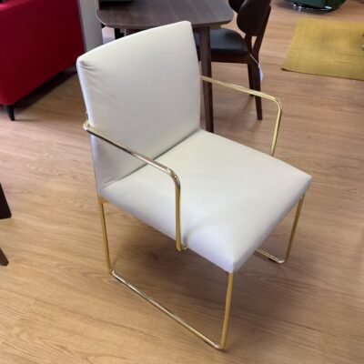 Calligaris Gala Chair - White/Gold