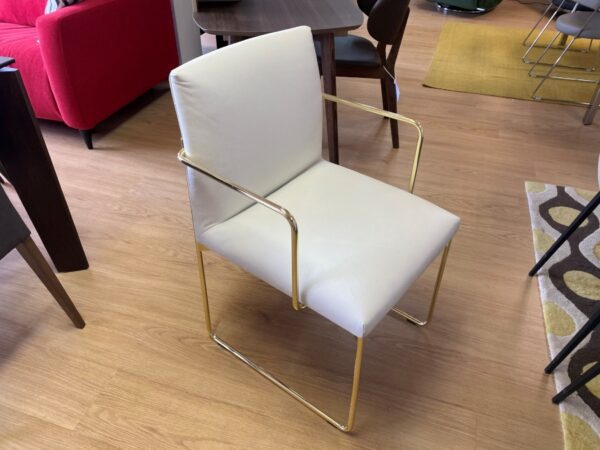 Calligaris Gala Chair - White/Gold