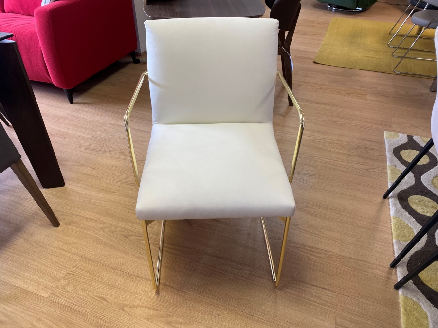 Calligaris Gala Chair - White/Gold