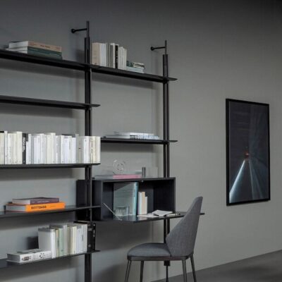 Bonaldo Roll Bookcase & Shelves Wall Fixing 1 Module