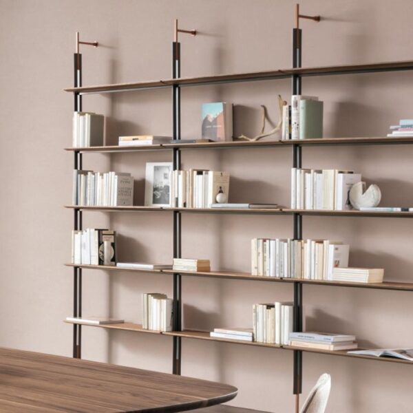 Bonaldo Roll Bookcase & Shelves Wall Fixing 3 Module