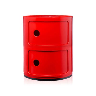 Kartell Componibili 2 Element Storage Unit - Red