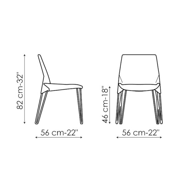 Bonaldo Heron Dining Chair Low & High