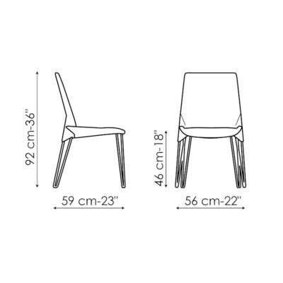 Bonaldo Heron Dining Chair Low & High