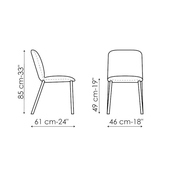 Bonaldo Ika Dining Chair Low & High