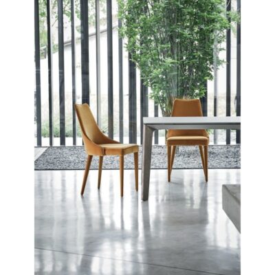 Bontempi Casa Clara Dining Chair with Upholstered Legs