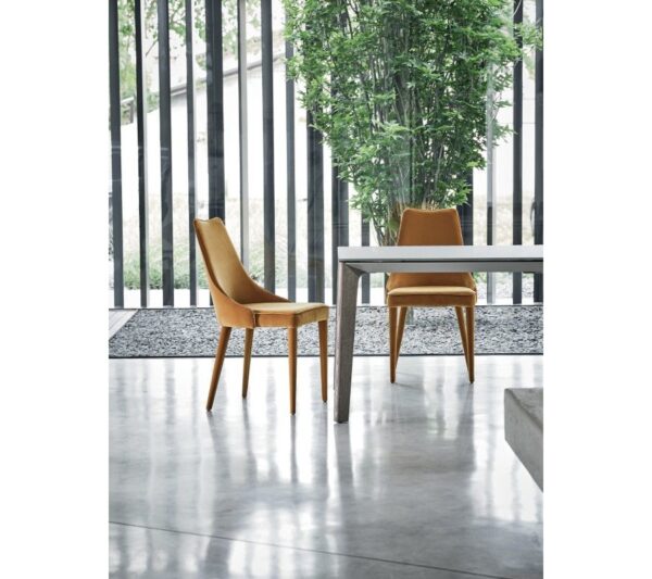 Bontempi Casa Clara Dining Chair with Upholstered Legs