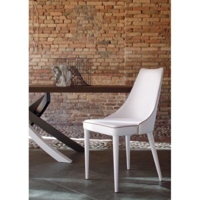 Bontempi Casa Clara Dining Chair with Upholstered Legs