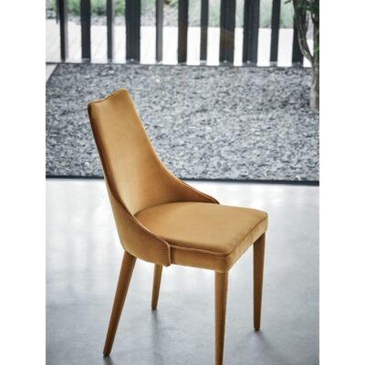 Bontempi Casa Clara Dining Chair with Upholstered Legs