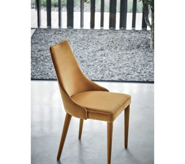 Bontempi Casa Clara Dining Chair with Upholstered Legs