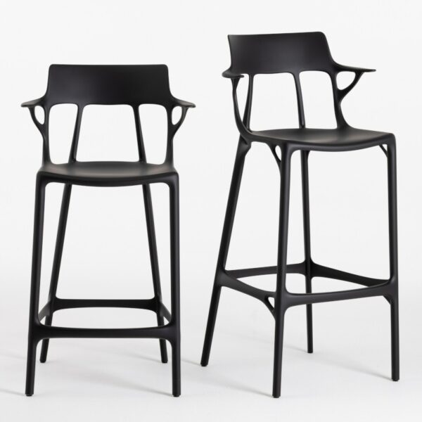 Kartell A.I. Fixed Stool / Barstool 65 or 75 Seat Height