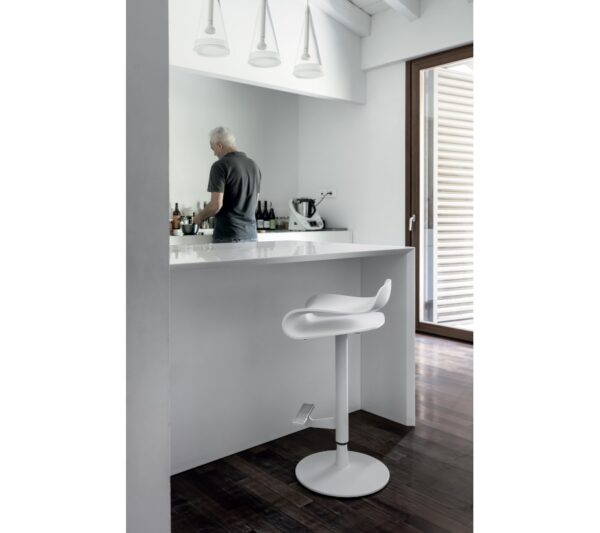 Kristalia BCN Gaslift Height Adjustment Stool Barstool