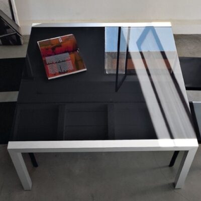 Kristalia Sushi Gloss Glass Fixed Table 80cm