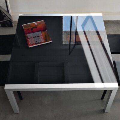 Kristalia Sushi Gloss Glass Fixed Table 90cm