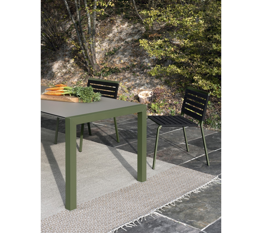 Kristalia Sushi Outdoor Dekton Extendable Table 100cm