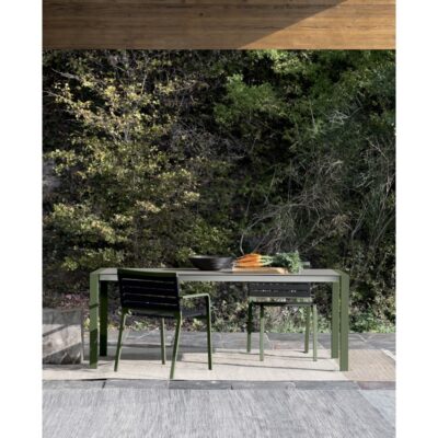 Kristalia Sushi Outdoor Dekton Extendable Table 100cm