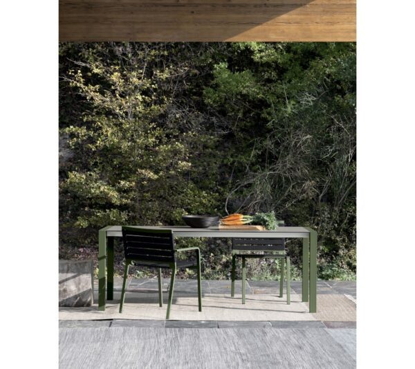 Kristalia Sushi Outdoor Dekton Extendable Table 100cm