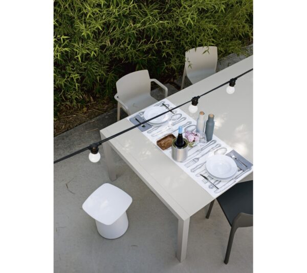 Kristalia Sushi Outdoor Fenix-NTM Extentable Table 100cm