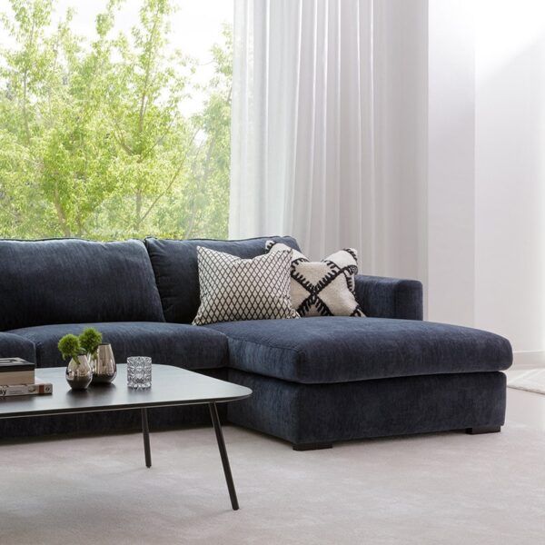 Sits Sophia Set 2 3 Seater Sofa + Chaiselongue Upholstered in Fabric