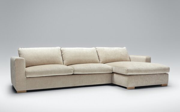 Sits Sophia Set 2 3 Seater Sofa + Chaiselongue Upholstered in Fabric