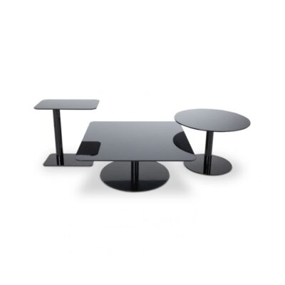 Tom Dixon Flash Side Table Circle in Black