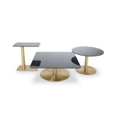 Tom Dixon Flash Side Table Circle in Brass