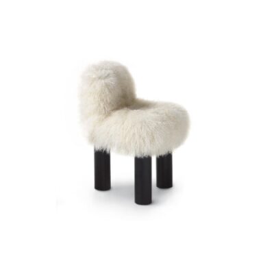 Arflex Botolo High Lounge Chair / Armchair in Fur