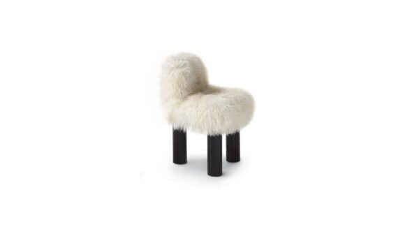 Arflex Botolo High Lounge Chair / Armchair in Fur