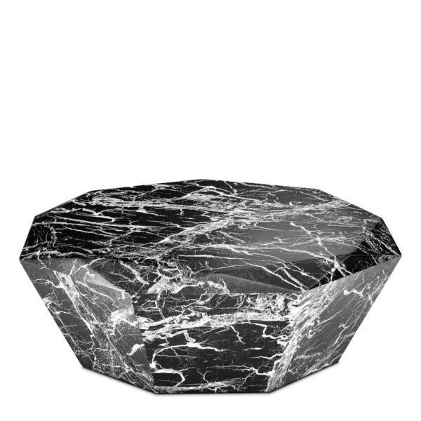 Eichholtz Diamond Coffee Table White or Black Faux Marble