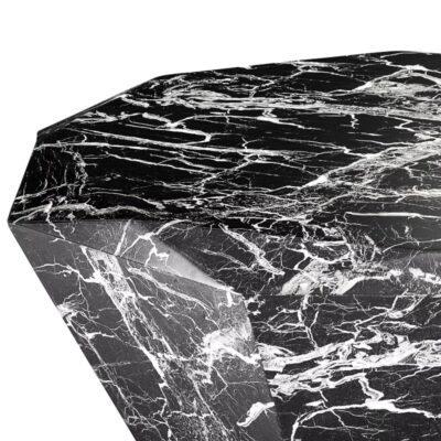 Eichholtz Diamond Coffee Table White or Black Faux Marble