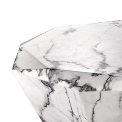 Eichholtz Diamond Coffee Table White or Black Faux Marble