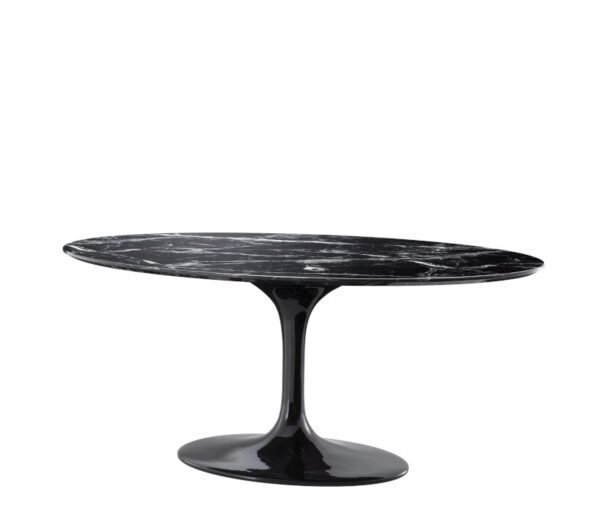 Eichholtz Solo Oval Dining Table Black or Grey Faux Marble