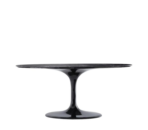 Eichholtz Solo Oval Dining Table Black or Grey Faux Marble