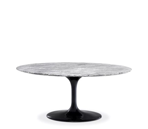 Eichholtz Solo Oval Dining Table Black or Grey Faux Marble