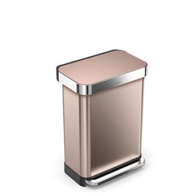 Simplehuman 55L Pedal Liner Bin in Rose Gold