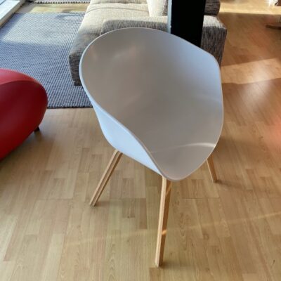 HAY About a Chair AAC2 Plastic Armchair with Wooden Legs