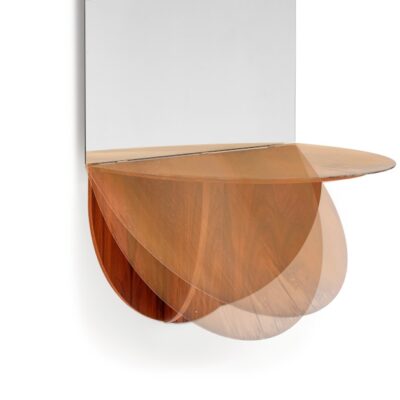 Mogg Brame Mirror Oval with Console Shelf Storage